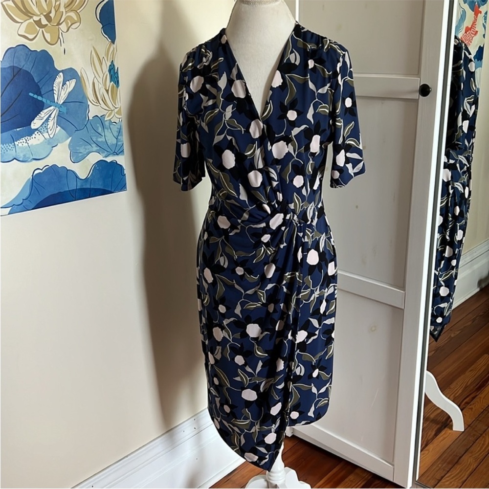 Banana Republic Factory Floral Faux Wrap Dress